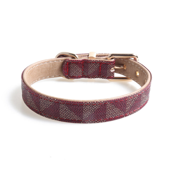 Exquisite PU Leather Dog Collar | Fashionable, Durable & Comfortable for Pets