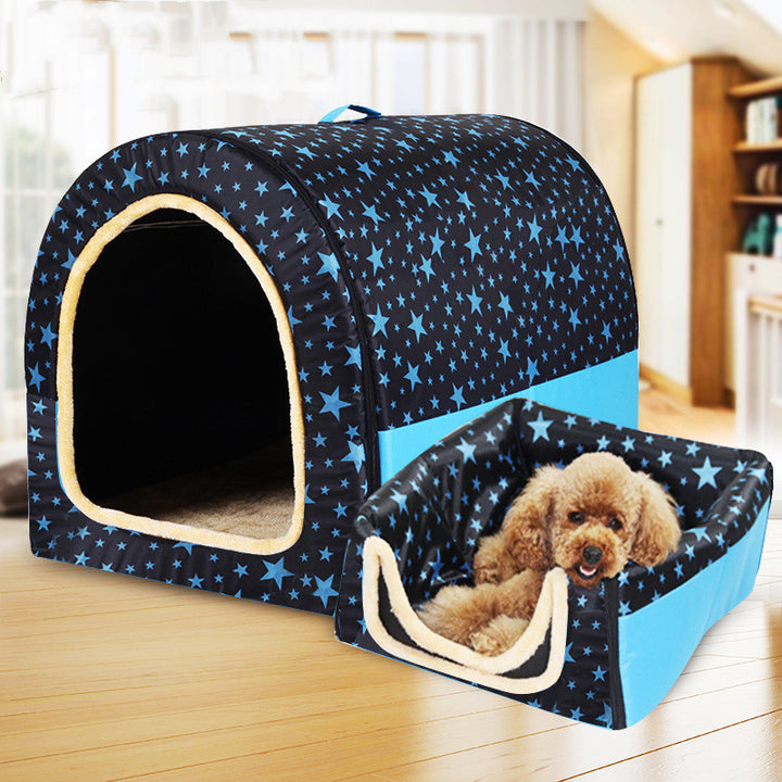 Fully Removable and Washable Big Dog House for Golden Retrievers