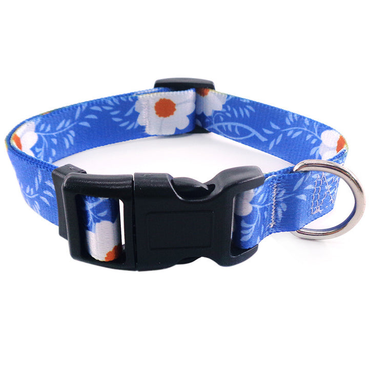 Bohemian Dog Collar – Digital Print Polyester Pet Collar in National Style