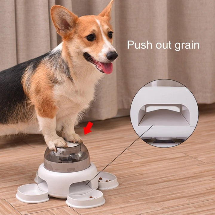 Dog Press Leakage Food Feeder - Automatic Pet Food Dispenser | Travel and Dogs