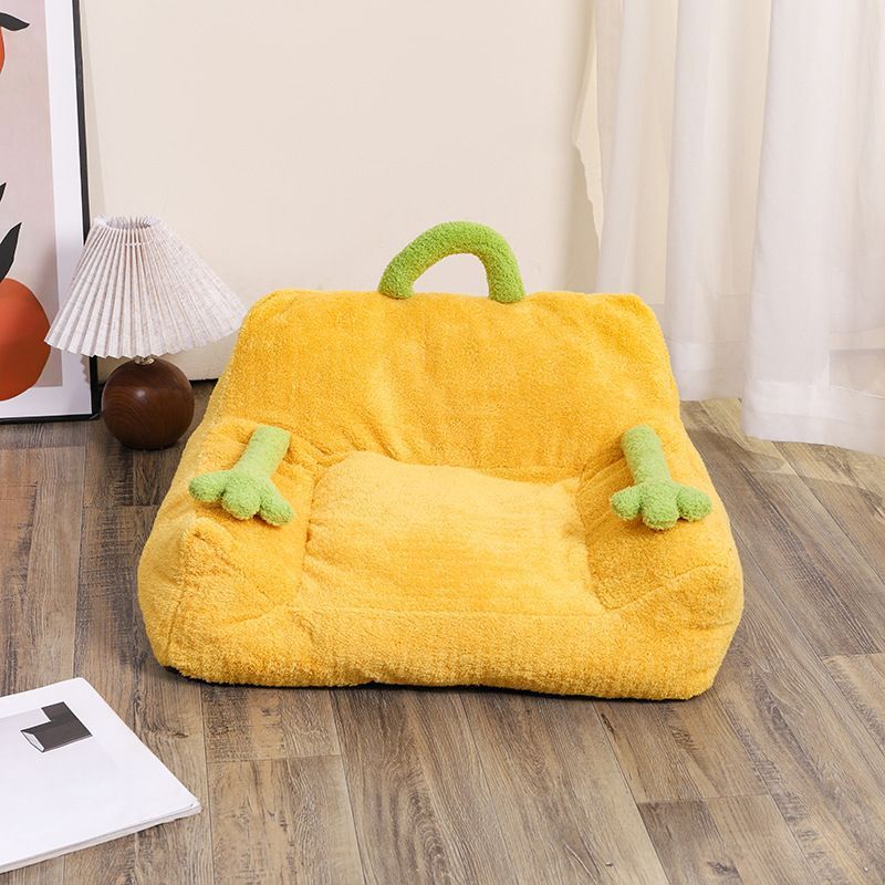 Cartoon Cat & Dog Nest | Washable Pet Sofa Bed for Small Pets