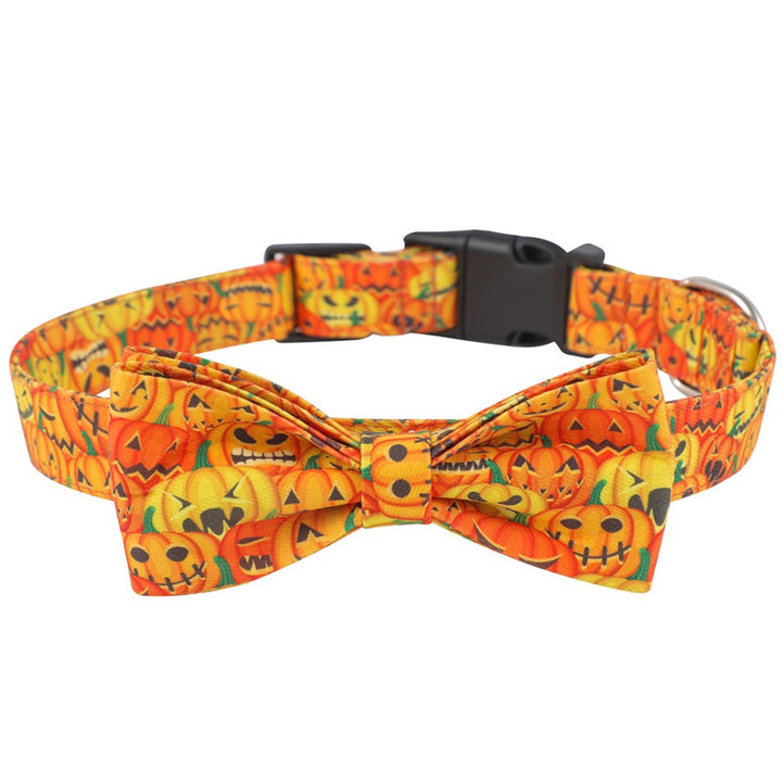 Cartoon Halloween Dog Collars | Adjustable Polyester Dog Collar | Festive & Comfortable