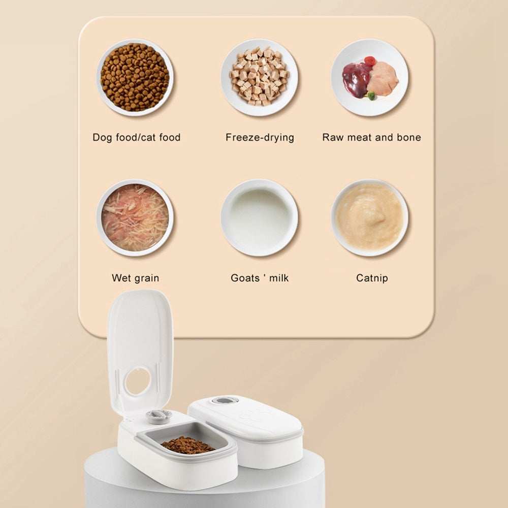 Automatic Timer Pet Feeder Smart Food Dispenser For Cats Dogs Stainless Steel Bowl | Travel and Dogs