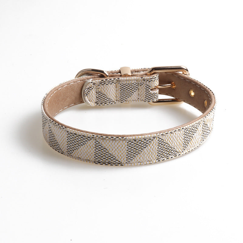 Exquisite PU Leather Dog Collar | Fashionable, Durable & Comfortable for Pets