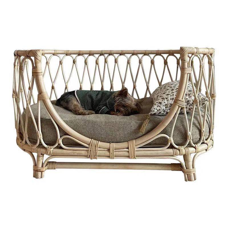 Handmade Rattan Woven Pet Bed | Stylish Sofa for Dogs