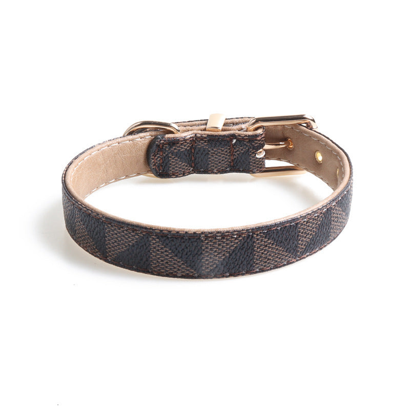 Exquisite PU Leather Dog Collar | Fashionable, Durable & Comfortable for Pets