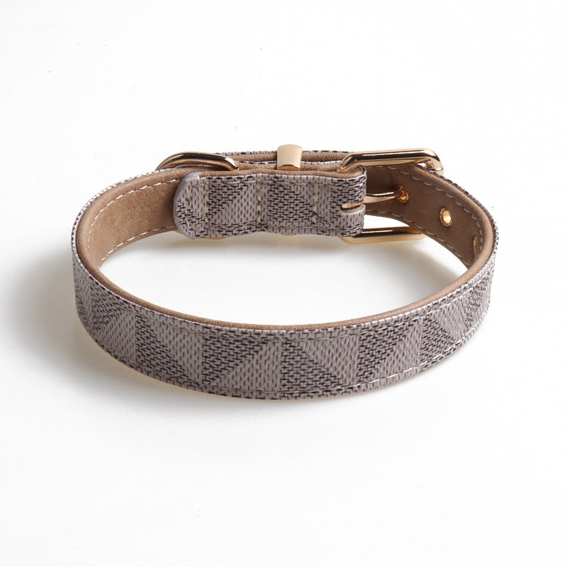 Exquisite PU Leather Dog Collar | Fashionable, Durable & Comfortable for Pets