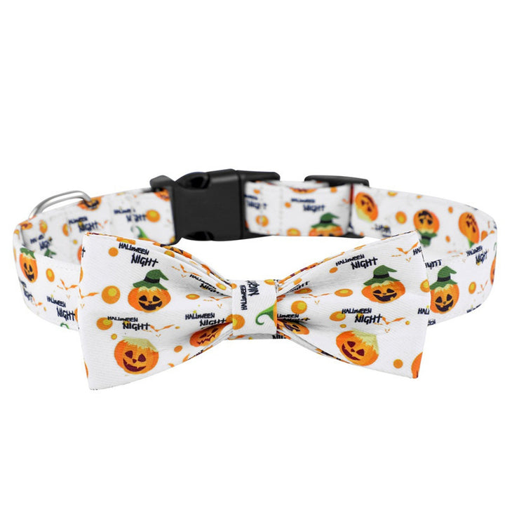 Cartoon Halloween Dog Collars | Adjustable Polyester Dog Collar | Festive & Comfortable