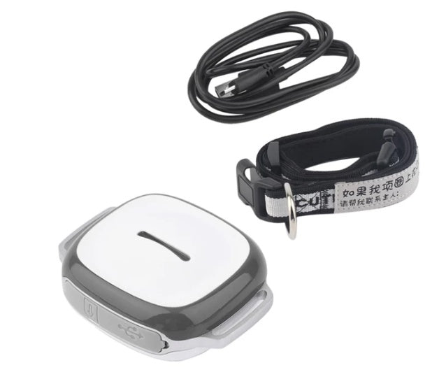 GPS Pet Tracker with Vibration & Fence Alarm - Waterproof, Real-Time Tracking