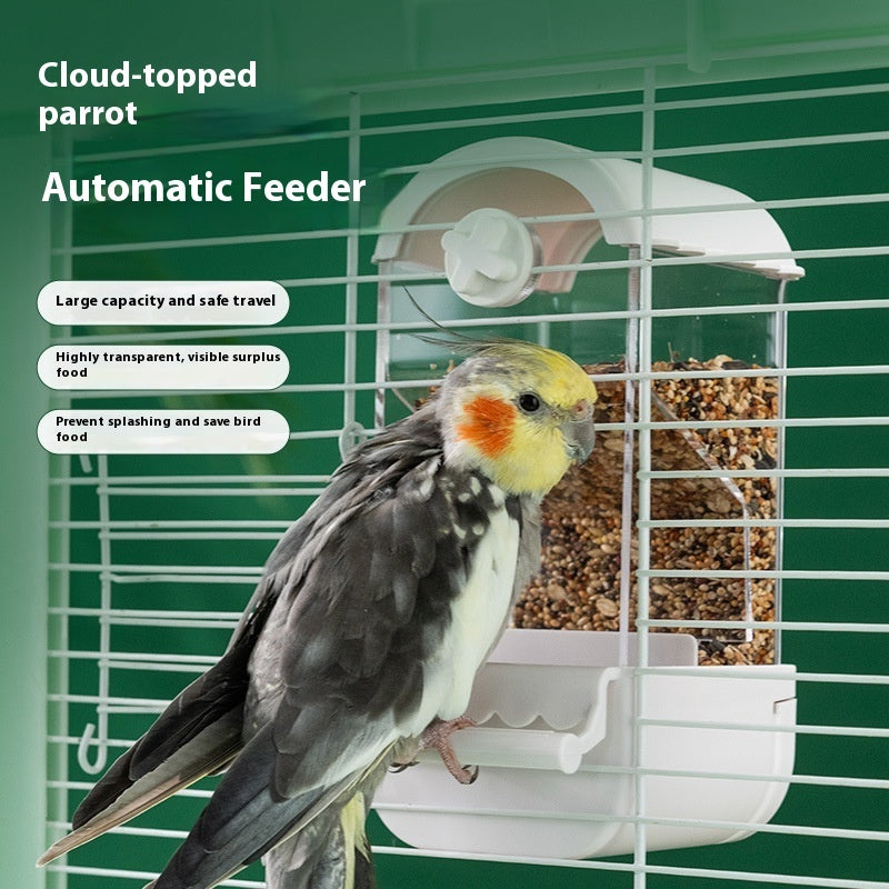 Parrot Automatic Pet Feeder - Durable Food Container for Birds | Travel and Dogs