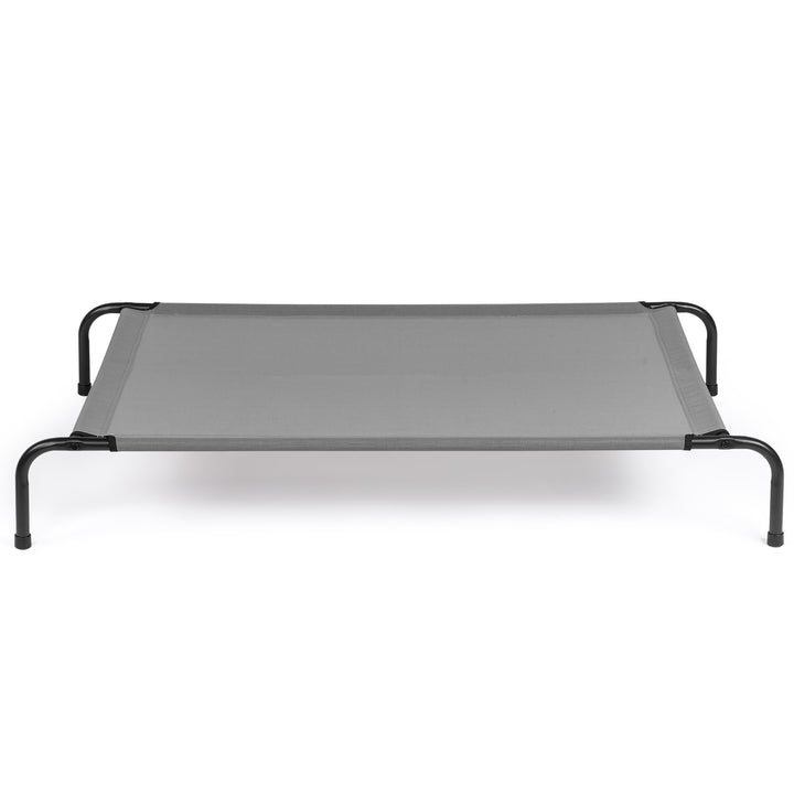 Elevated Dog Bed | Durable Cooling Pet Bed in Light Gray | Travel and Dogs