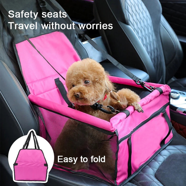 Folding Dog Car Seat Booster | Safe & Comfortable Pet Carriers Bag for Cats and Dogs