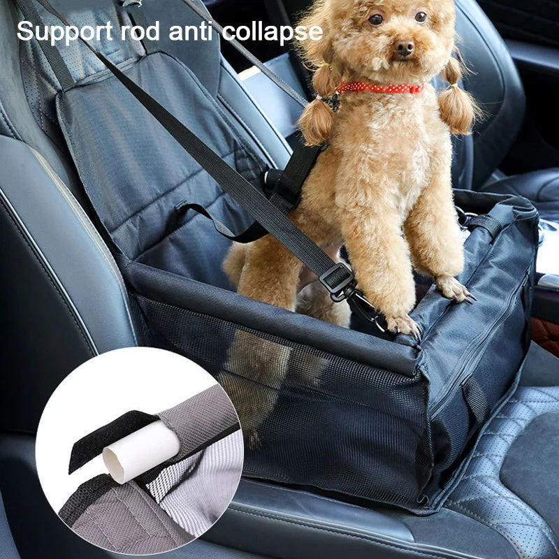 Folding Dog Car Seat Booster | Safe & Comfortable Pet Carriers Bag for Cats and Dogs