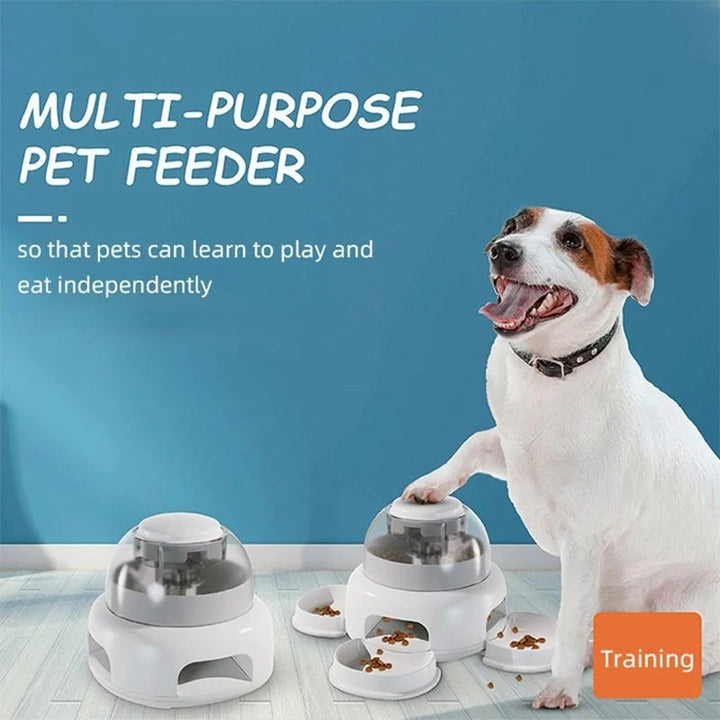 Dog Press Leakage Food Feeder - Automatic Pet Food Dispenser | Travel and Dogs