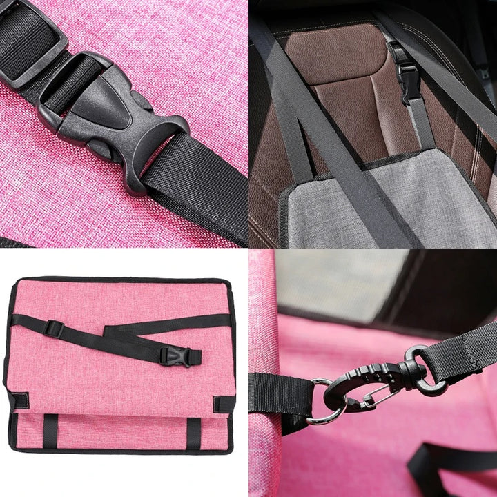 Folding Dog Car Seat Booster | Safe & Comfortable Pet Carriers Bag for Cats and Dogs